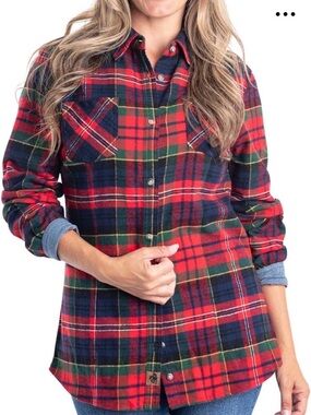 Legendary Whitetails Red and Green Plaid Shirt